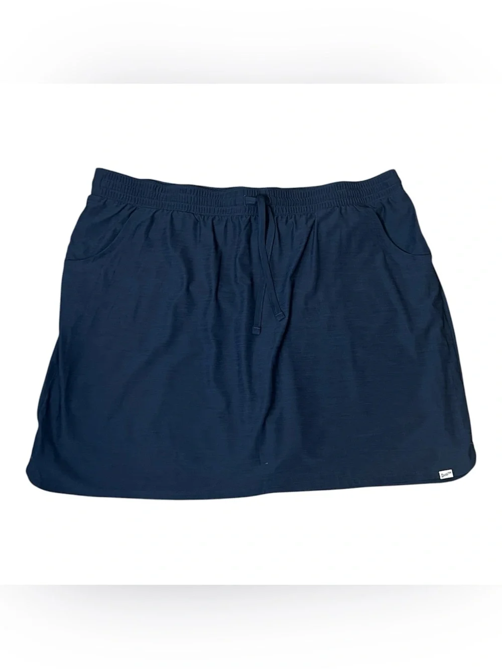 Duluth Trading co navy blue athletic mini skirt with built in shorts XXL NWT